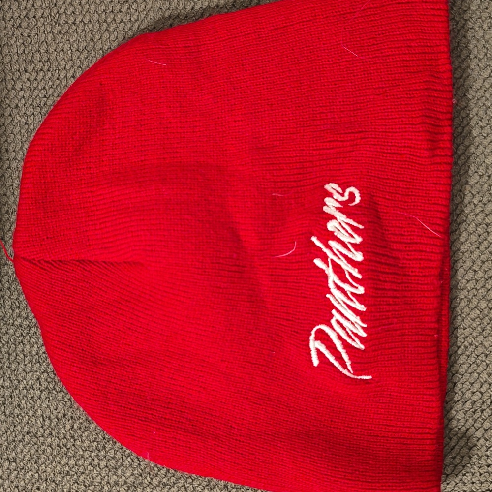 Panthers Red Knit Beanie – Embroidered – Winter Fan Gear
